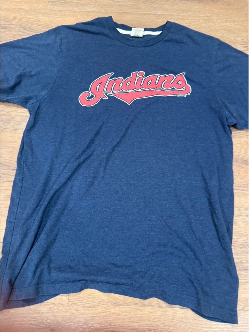 Homage Cleveland Indians Blue T Shirt